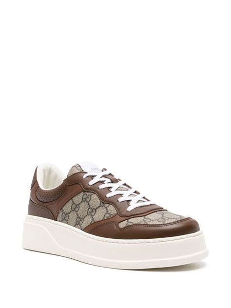 gucci sneakers gg supreme|Gucci supreme panelled sneakers.